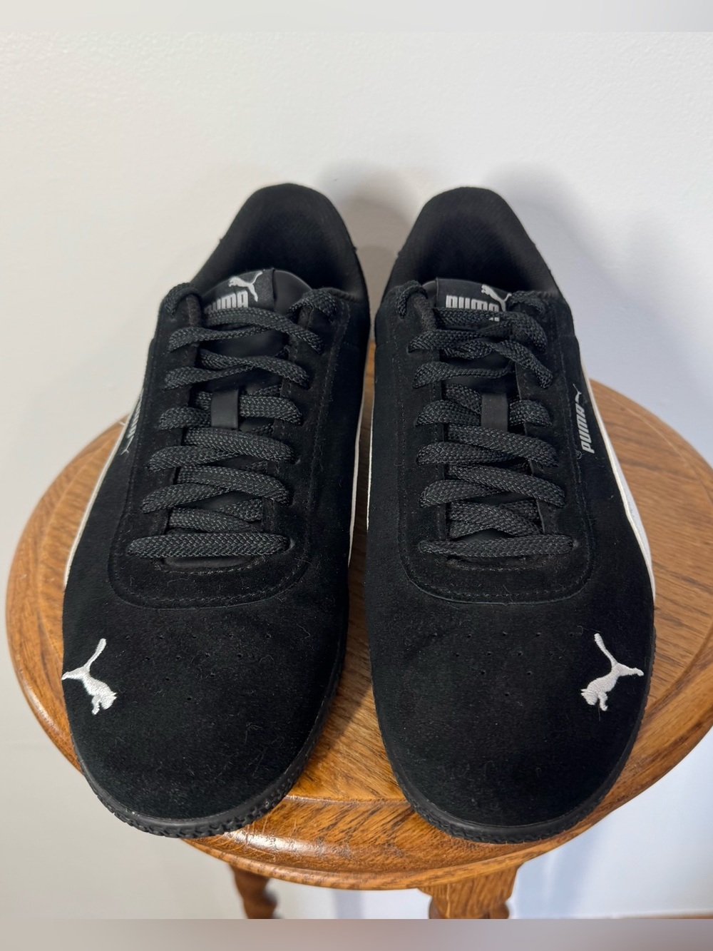 PUMA Bella Donna Speed Cat Suede Black Low Profile Sneaker Shoes Women’s Size 9 - Picture 7 of 14